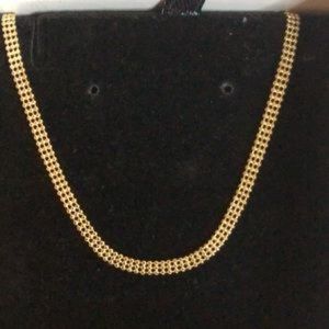 Mejuri Triple Beaded Chain Necklace 